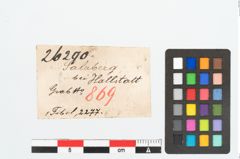 Etikett zu Bronzebrillenfibel (NHMW-PRAE-026290)